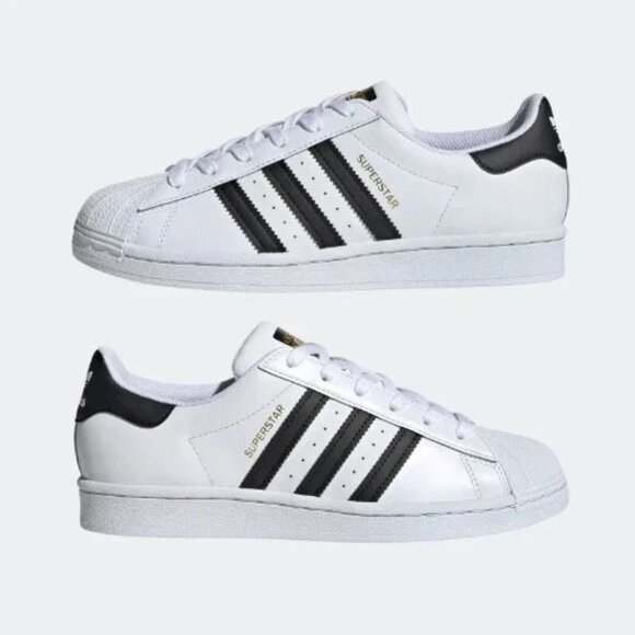 🔥🔥🔥SUPER DEAL Adidas Originals Women's White Black Superstars Shoes FV3284 - Picture 4 of 4